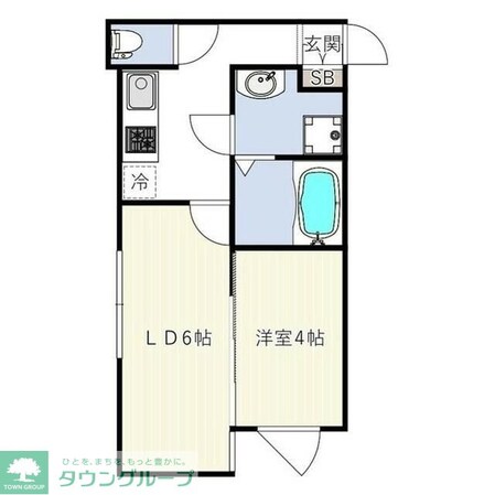 INOVE二子新地の物件間取画像